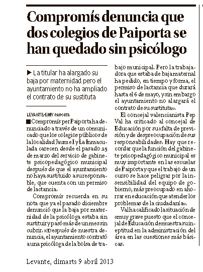 Levante 2013-04-09 Baixa psicologa